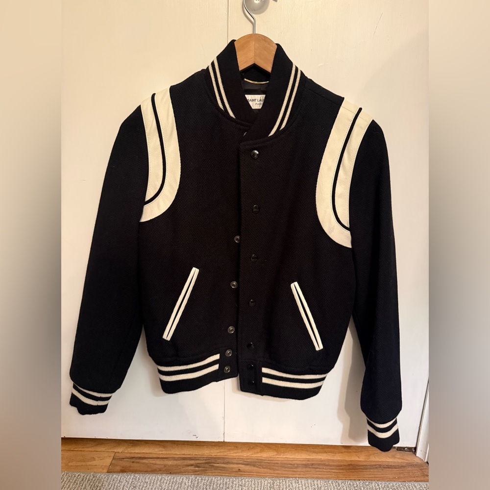 Saint Laurent Paris Teddy bomber jacket - Picture 2 of 6